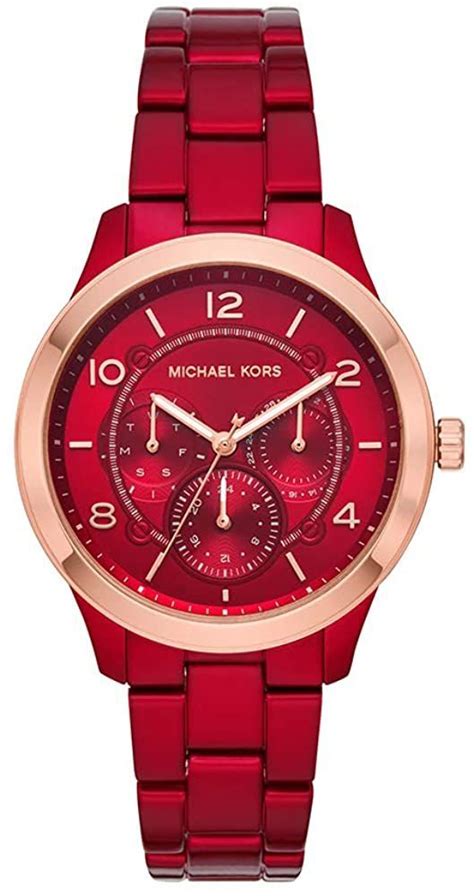 michael kors wide leather watch belt|Michael Kors Watch model nadja.